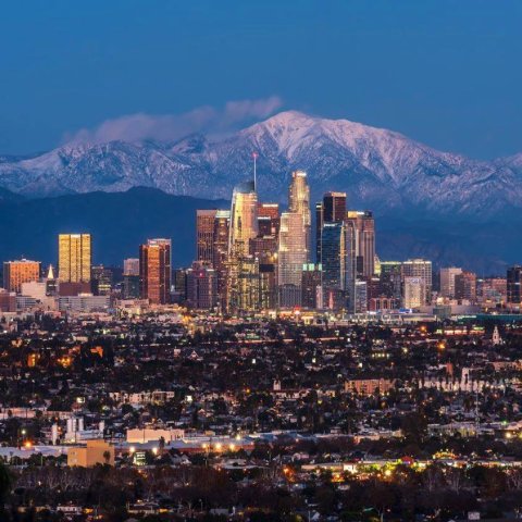 Clean air over Los Angeles