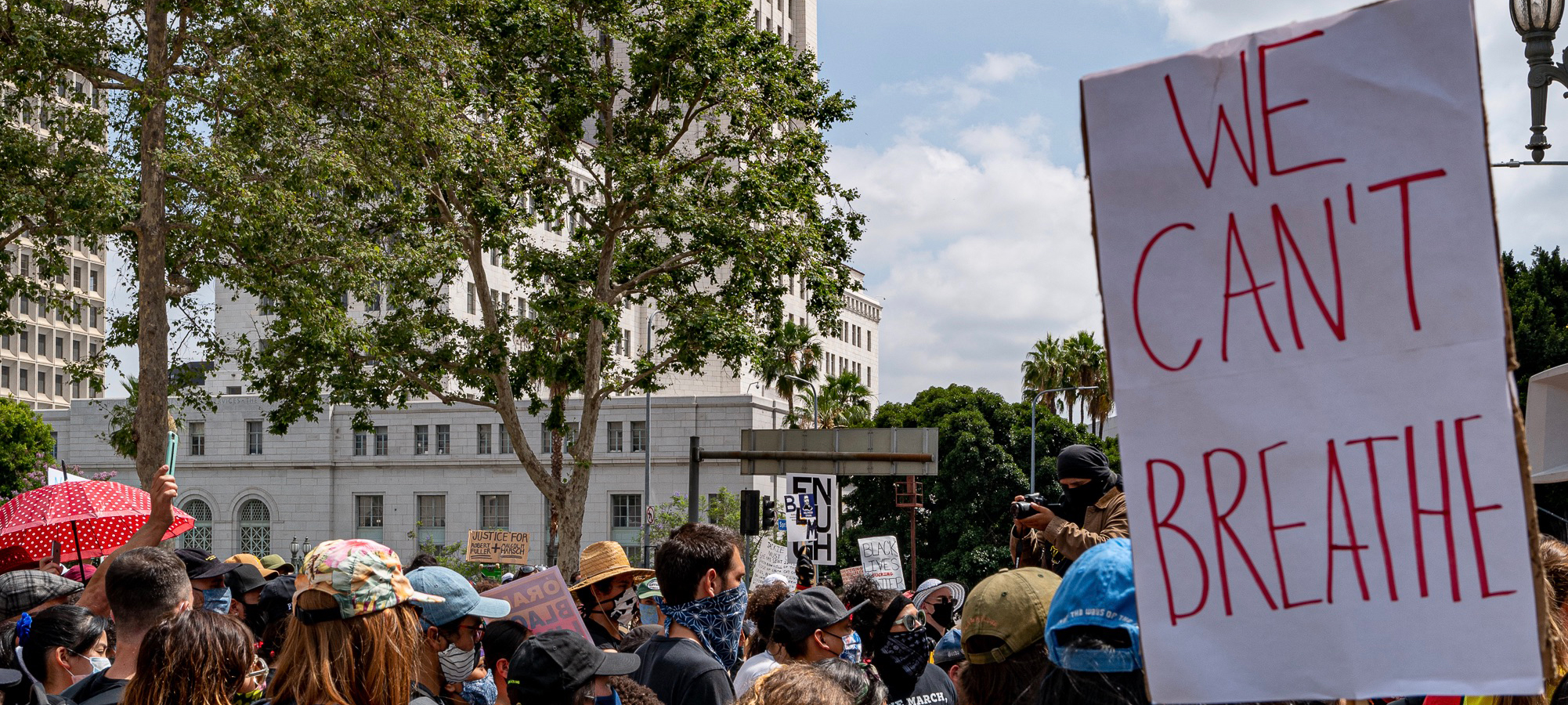 Protestors Outside LA City Hall