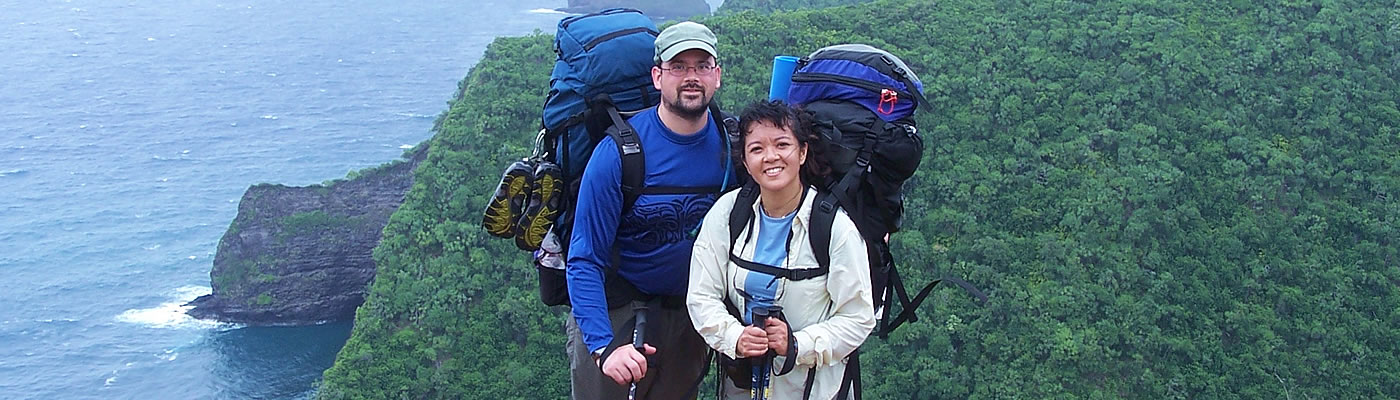 Mark and Susan Backpacking