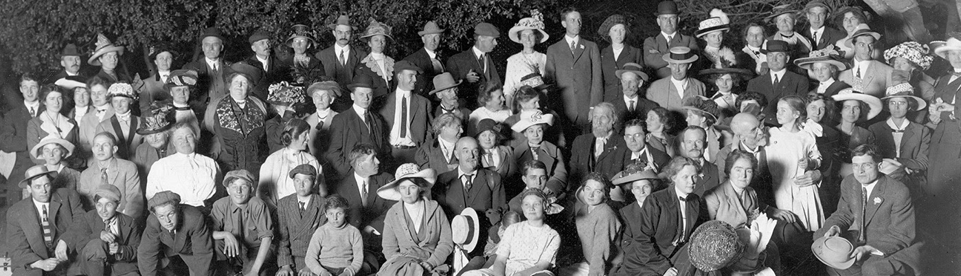 John Muir sitting with early Angeles Chapter leaders in Griffith Park