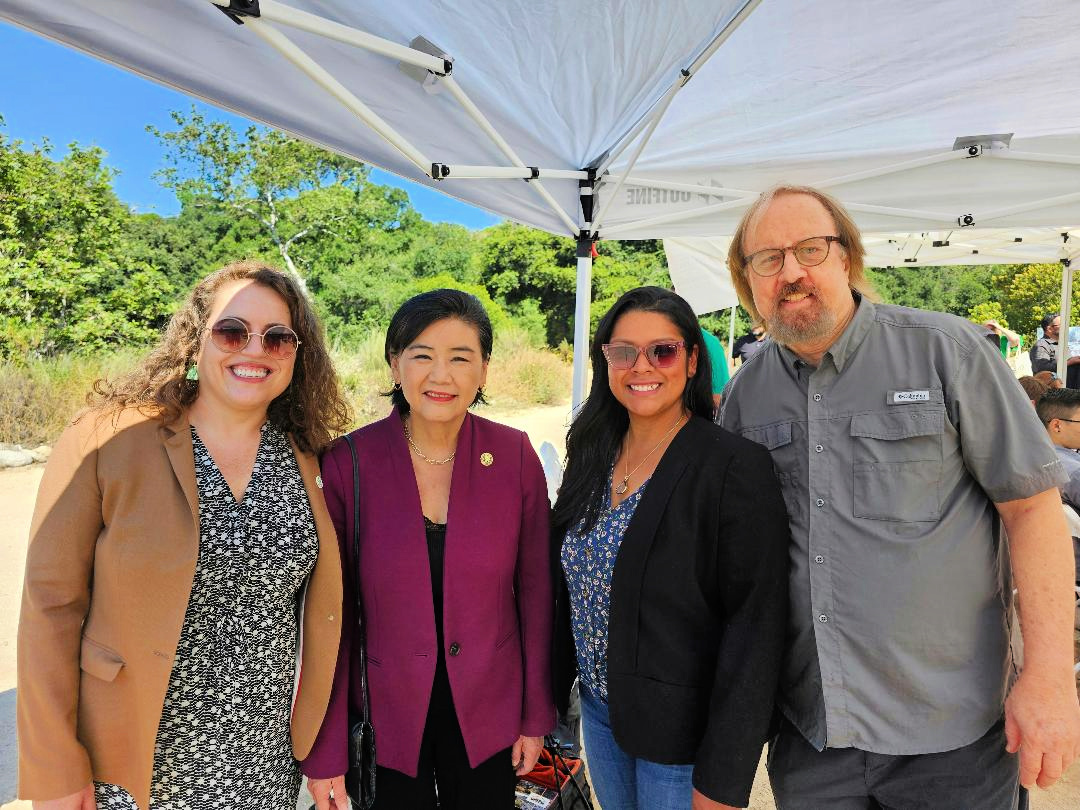 Representative Chu with Jenny Binstock, Juana Torres, and John Monsen (left to right) by John Monsen