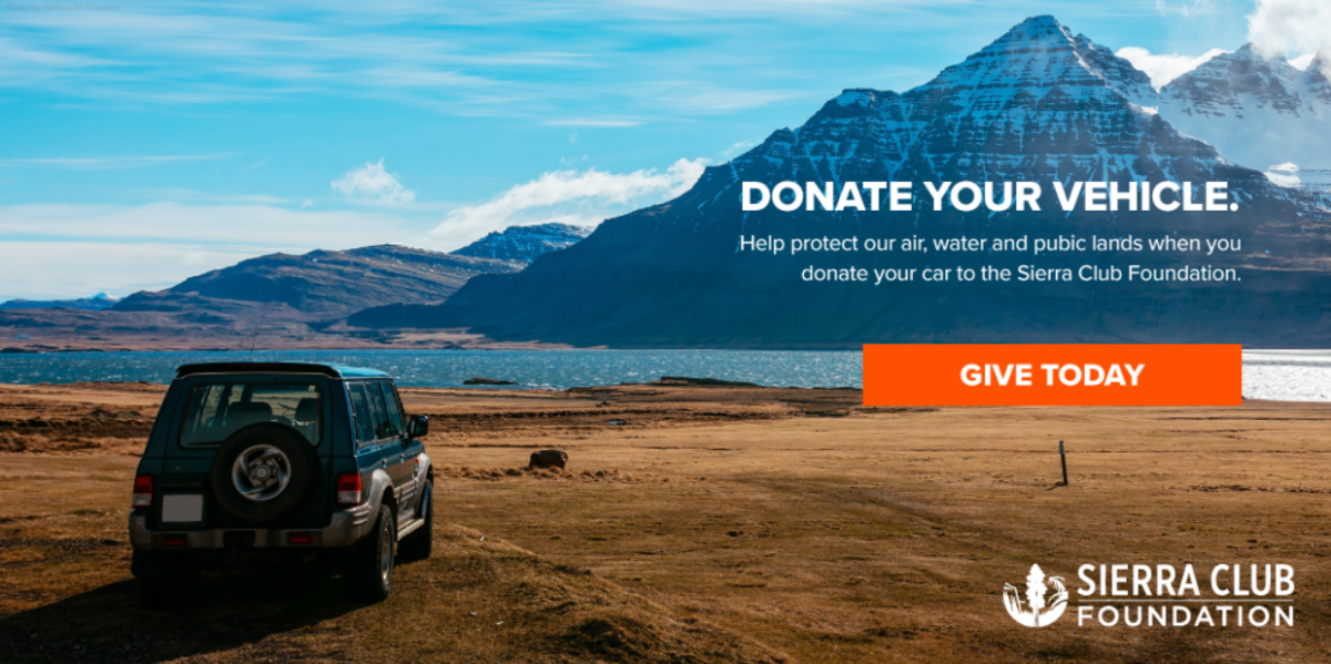 Donate Your Vehicle: Angeles Chapter Sierra Club